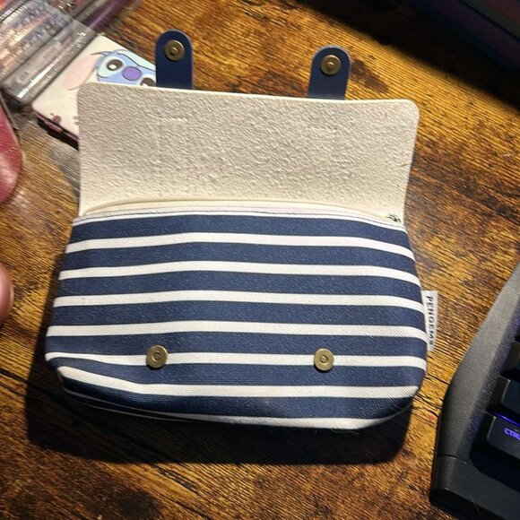 PenGems - Pen Pouch - Navy blue & white stripes - NEW 2-available - Picture 3 of 4